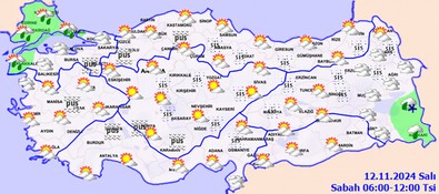 MGM günlük hava tahmin raporunu açıkladı: Bugün hava nasıl olacak? - Resim : 1