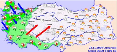 Meteoroloji saat vererek uyardı! Hazırlıklarınızı yapın! Kar, yağmur ve fırtına geliyor! - Resim : 2