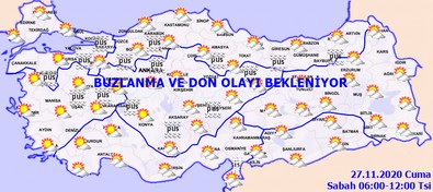 Bu bölgelerde yola çıkacaklar dikkat!.. Meteoroloji saat verdi!.. Sis, buzlanma, don..! - Resim : 1