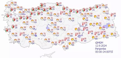 Bugün hava nasıl olacak? MGM'den 10 kente yağış uyarısı - Resim : 1
