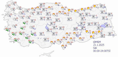 Kış sert yüzünü gösteriyor! Listede 36 il var, tek tek açıklandı - Resim : 1
