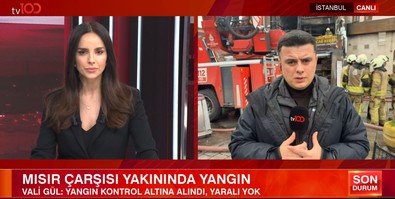 İstanbul Tarihi Mısır Çarşısı'nda yangın: İstanbul Valisi Davut Gül olay yerinde! - Resim : 1