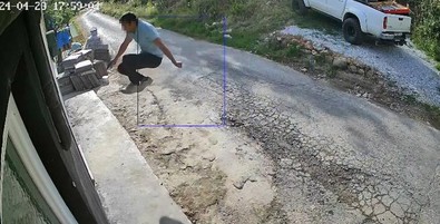 Antalya’da korkutan anlar! Kedi ve köpek oteline silahla saldırdı: Uçan tekme attı - Resim : 1