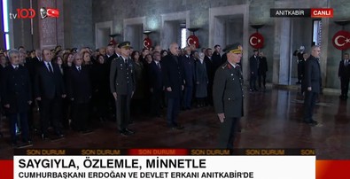Cumhurbaşkanı Erdoğan ve Devlet Erkanı Anıtkabir'de! - Resim : 2