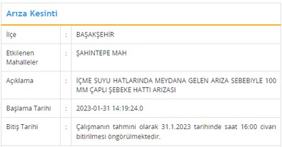 İSKİ bu ilçeler için saat verdi! İstanbul'da 8 ilçede su kesintisi yaşanacak - Resim : 2