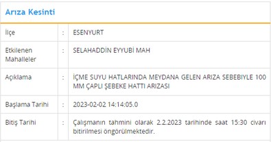 İSKİ'den 9 saatlik su kesintisi uyarısı geldi! 8 ilçede sular olmayacak - Resim : 2