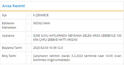 İSKİ, bu 5 ilçe için uyarı yaptı! 8 saat su kesintisi yaşanacak - Resim : 3