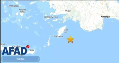 Antalya'da korkutan deprem: AFAD büyüklüğünü duyurdu - Resim : 1