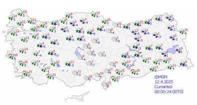 Meteoroloji saat vererek uyardı! Bu kentlerde yaşayanlar dikkat! Sağanak ve kar geliyor - Resim : 1