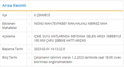 İSKİ, vatandaşları uyardı! Bu ilçeye dikkat, 10 saat sular gelmeyecek - Resim : 3
