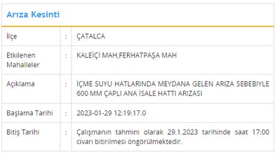 İSKİ, bu 2 ilçe için uyarı verdi! Kova kova sularınızı hazırlayın - Resim : 2