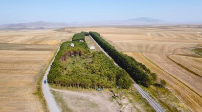 Kars'ta o noktayı gören herkes dönüp bir kez daha bakıyor! Bozkırın ortasında yemyeşil bir vaha... Güzelliği göz kamaştırıyor - Resim : 1