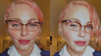 Ünlü pop şarkıcı Madonna, sosyal medyadaki görüntüsü takipçilerini şaşırttı. Pembe saçları ve yüzünün şekli dikkat çekti - Resim : 1