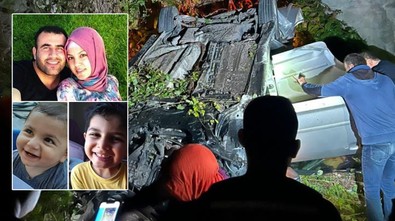 Katliam gibi kaza! Bir aile yok oldu: Feci kazanın görüntüsü ortaya çıktı - Resim : 1