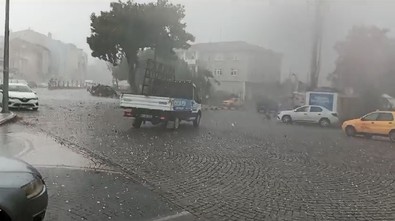 Meteoroloji'den Tekirdağ'a çok önemli uyarı gelmişti. Etkili olan dolu yağışı ve fırtınanın ardından manzara korkunçtu - Resim : 1