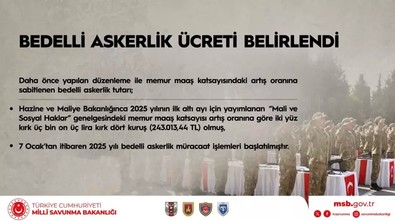 Bedelli askerlik ücreti duyuruldu! İşte 2025 ücreti - Resim : 1
