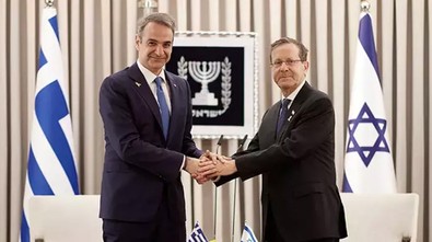 Yunanistan Başbakanı Miçotakis, Netanyahu ve Herzog ile görüştü - Resim : 1