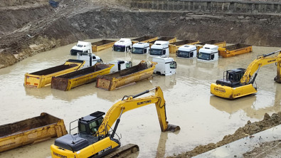 İstanbul'da sel felaketi! 20 kamyon, 5 iş makinesi sular altında kaldı: Burada tek bir hata varsa... - Resim : 1