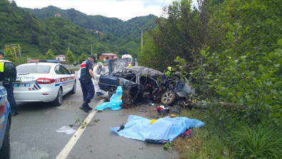 Trabzon'da feci kaza!.. Yanarak can verdiler! - Resim : 1