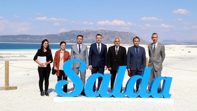 'Salda Gölü'nün su seviyesinde ocak ayından bu zamana 5 santim yükselme oldu' - Resim : 1