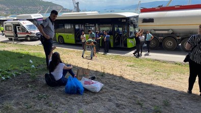 Halk otobüsü, tankere çarptı! 11 yaralı - Resim : 3