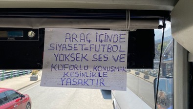 Otobüs şoförünün astığı not görenleri şaşırttı! "Vatandaşların kafasını dinlemesi için yaptım" - Resim : 2