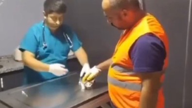 Yavru kediyi kurtarma mücadelesi yürekleri ısıttı - Resim : 2
