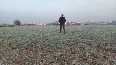 Edirne'de tarım arazileri buz tuttu - Resim : 1