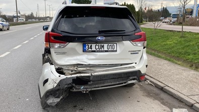 D-100'de zincirleme trafik kazası: 1 yaralı - Resim : 1