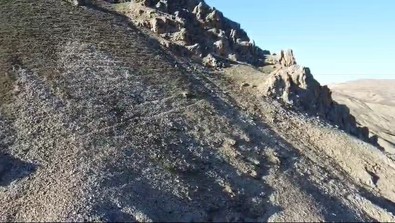 Dik yamaçlı tepelerin yetenekli cambazları bu kez tarihi Palu ilçesinde görüntülendi - Resim : 1