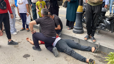 Adıyaman'da seyir halindeyken üzerine ağaç dalı düştü - Resim : 2