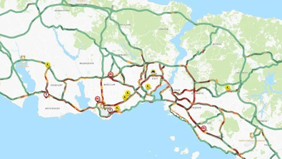 İstanbul’da yoğun trafik: Anadolu Yakası kilit! - Resim : 1
