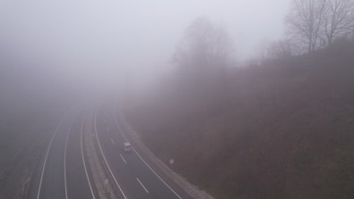 Zonguldak'ta sabah güneşle birlikte ortaya çıktı. O anlar havadan görüntülendi - Resim : 1