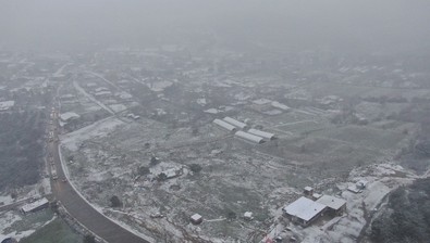 İstanbul’da kar yağışı havadan görüntülendi - Resim : 2