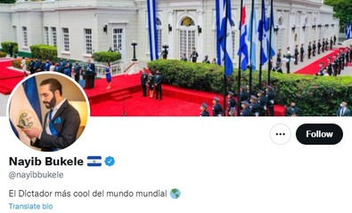 El Salvador Devlet Başkanı, Twitter'da kendini diktatör olarak tanımladı - Resim : 1