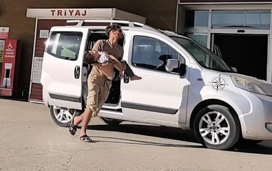 5 yaşındaki çocuk kafa üstü beton zemine düştü! - Resim : 1