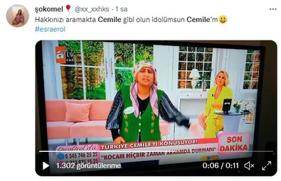 Twitter Cemile’nin tavırlarıyla yıkılıyor! Cemile sosyal medyayı salladı! Esra Erol’a boşanmak için çıkmıştı: Sosyal medyada herkes Cemile’yi paylaşıyor - Resim : 1