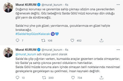 Bakan Kurum'dan 'Salda Gölü' açıklaması: Su çekilmesi, insan kaynaklı değil' - Resim : 1