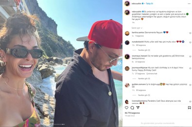 Ebru Şahin’in aşk dolu paylaşımı! Cedi Osman’ın doğum gününe özel mesaj yayınladı - Resim : 2
