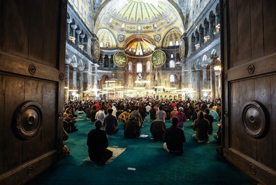 Ayasofya'da bayram namazı - Resim : 2