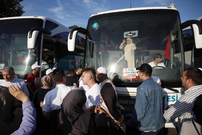 Hasret sona erdi, ilk hac kafilesi yola çıktı! - Resim : 2