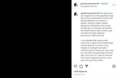 2000’li yıllara damga vuran şarkıcı Gökhan Özen sevenlerini korkuttu! Sosyal medyadan duyurdu - Resim : 1