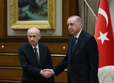 Ankara’da 1 saatlik kritik görüşme: Cumhurbaşkanı Erdoğan, MHP Lideri Bahçeli'yi kabul etti - Resim : 1