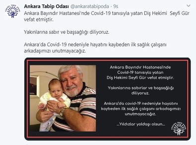 Ankara'da ilk defa... Diş hekimi korona virüsten hayatını kaybetti - Resim : 2