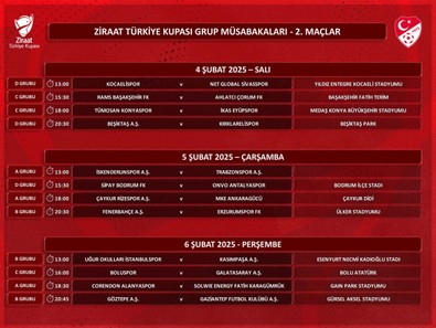 TFF duyurdu! Türkiye Kupası'nda 2.hafta maçlarının programı açıklandı - Resim : 1
