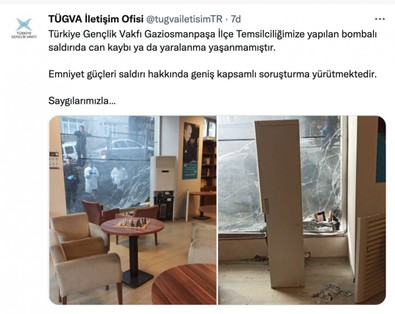 Soylu: TÜGVA binası önüne patlayıcı bırakan terörist yakalandı - Resim : 1