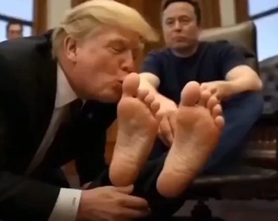 Trump, Musk'ın ayaklarını öptü! Video 6,4 milyondan fazla izlendi - Resim : 2