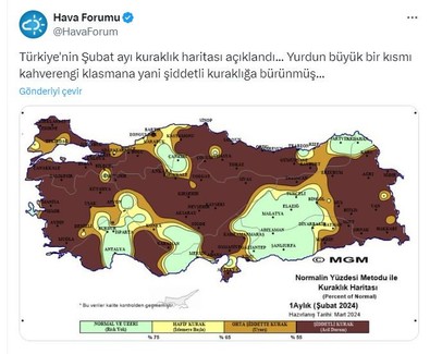 Türkiye için son dakika felaket haberi geldi. Her tarafımız kahverengiye büründü. Bu bir felaket - Resim : 1