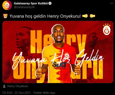 Son Dakika Haberi... Galatasaray Onyekuru'yu açıkladı: Yuvana Hoş geldin - Resim : 1