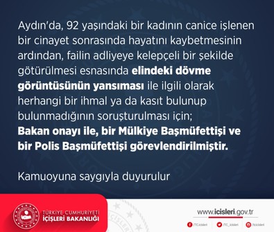 İçişleri Bakanlığı'ndan 'dövme' açıklaması: Müfettiş görevlendirildi - Resim : 1